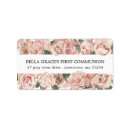 Search for rose floral return address labels Rustic