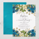 Search for teal christening invitations Watercolor