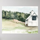 Search for barn posters Watercolor