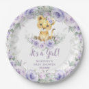 Search for floral baby shower plates Whimsical