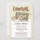 Search for vintage cowgirl invitations Western