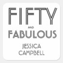 Search for birthday party supplies stickers 50 year old