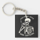 Search for love coffee key rings Skeleton