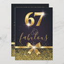 Search for 67th birthday invitations Elegant