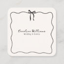 Search for bow business cards Whimsical