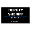 Search for sheriff business cards Thin blue line