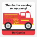 Search for fire truck thank you stickers Party