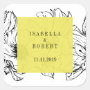 Search for black white yellow wedding stickers Floral