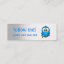 Search for tweeting business cards Blue
