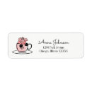Search for teacup return address labels Tea party