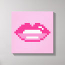 Search for pink lips canvas prints Beauty