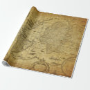 Search for map wrapping paper Antique