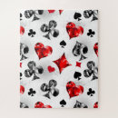 Search for playing cards puzzles Suits