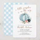 Search for little pumpkin on the way invitations Baby