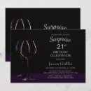 Search for wine glass birthday invitations Modern