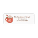 Search for marshmallow return address labels Hot cocoa