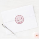 Search for burgundy wedding stickers Initials