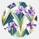 Search for iris flower stickers Abstract