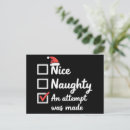 Search for naughty nice postcards Funny