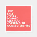 Search for bloody mary napkins Red