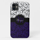 Search for purple damask iphone cases White