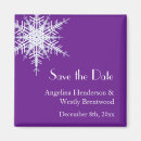 Search for winter save the date magnets Snowflake
