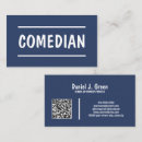 Search for comedian business cards Entertainment