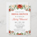 Search for poinsettia bridal shower invitations Watercolor