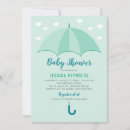 Search for mint baby shower invitations For her