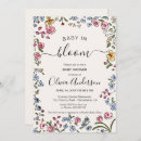 Search for cream baby shower invitations Baby in bloom