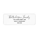 Search for elegant return address labels Modern