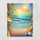 Search for pearls postcards Sea
