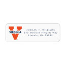 Search for virginia return address labels Wahoos