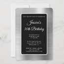 Search for black white silver invitations Glam