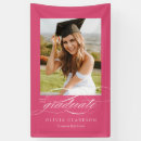 Search for pink graduation banners Graduate