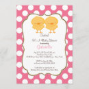 Search for baby chick invitations Twins