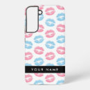 Search for lip print cases Pink lipstick