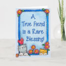 Search for your friendship is a blessing cards Flower