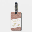 Search for rose gold luggage tags Script