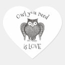 Search for heart owl stickers Bird