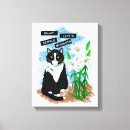 Search for tuxedo canvas prints Kitty
