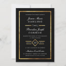 Search for black and gold wedding invitations Gatsby