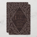 Search for chocolate wedding invitations Elegant