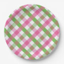 Search for brown gingham paper plates Party