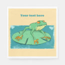 Search for frog napkins Lily pad
