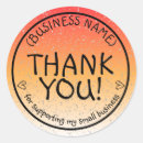 Search for small business owner stickers Thank you