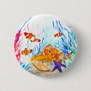 Search for baby fish badges Watercolor