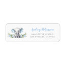Search for little boy blue baby shower return address labels Elephant