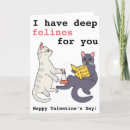 Search for cat valentines day cards Pun
