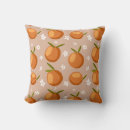 Search for orange fruit cushions Green leaves